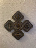 10” x 10” New Design Coptic Wall Cross