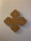 10” x 10” New Design Coptic Wall Cross